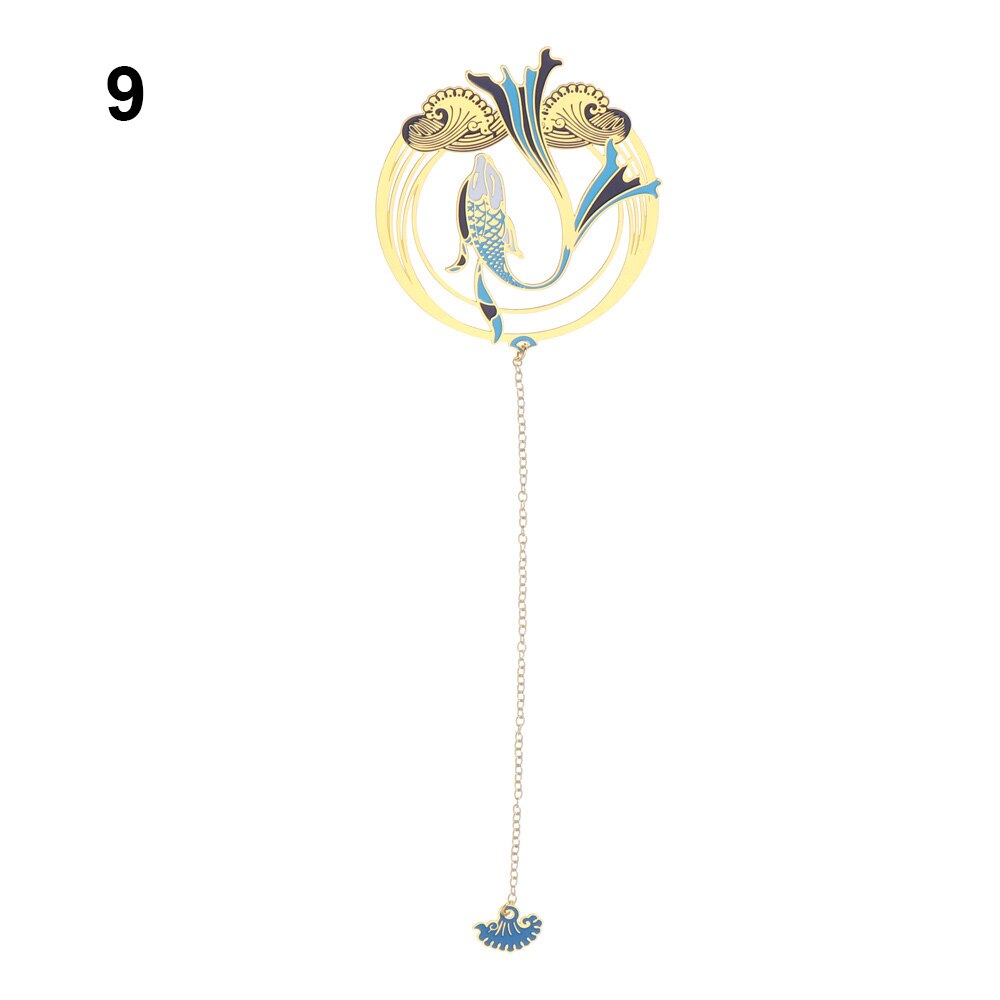 1 Pc Boekenleggers Clip Leuke Metalen Herten Holle Bladwijzers Voor Boeken Leraar Kantoor School Briefpapier Dier Bookmark Supplies: Type 9