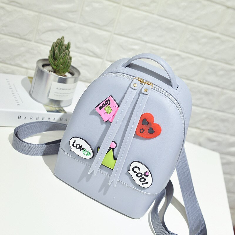 Schooltas voor meisjes jelly strandtas mochila escolar menina mochila infantil rugzakken voor adolescente meisjes bolsa feminina: Grijs