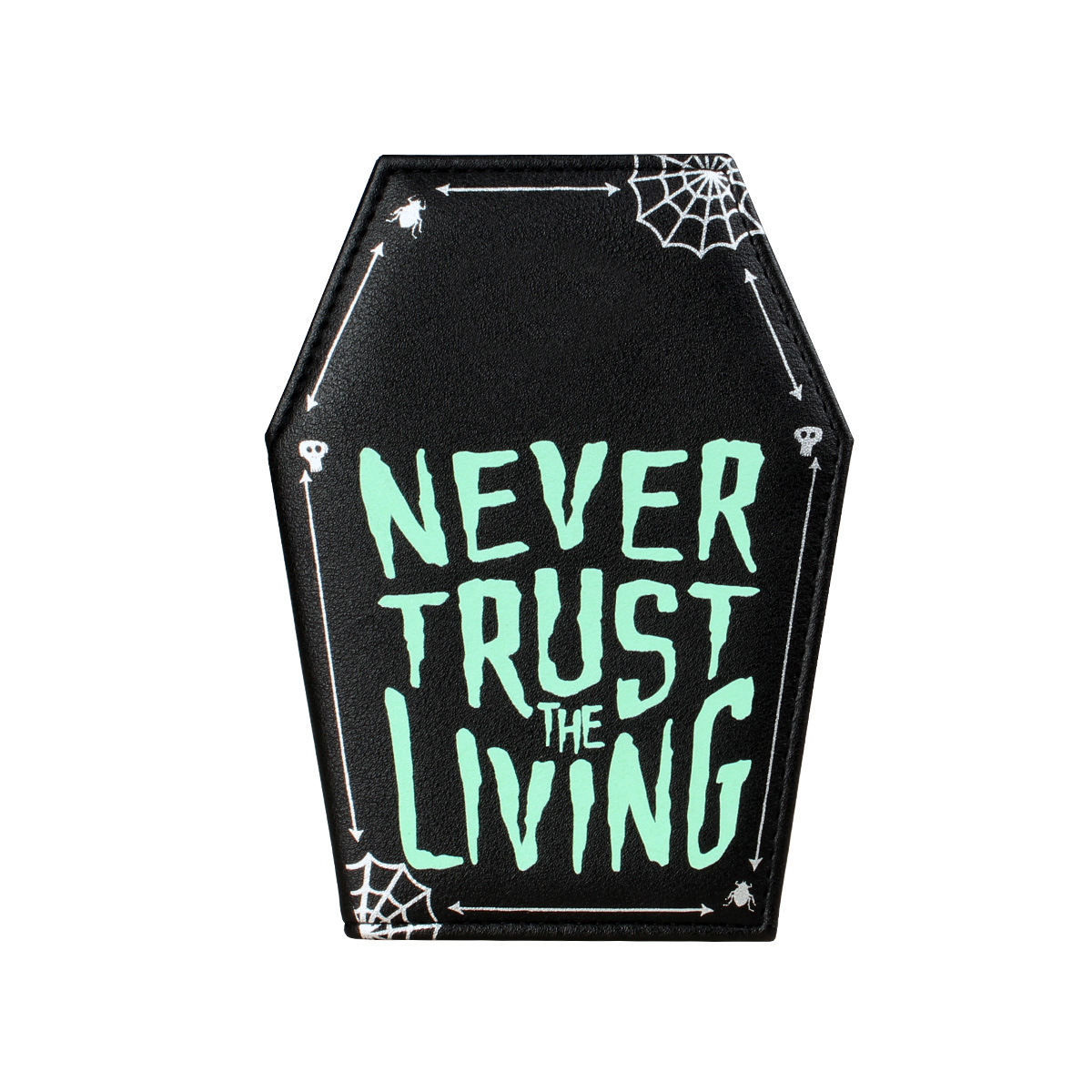 Never Trust The Living Glow-In-The-Dark Cardholder: Default Title