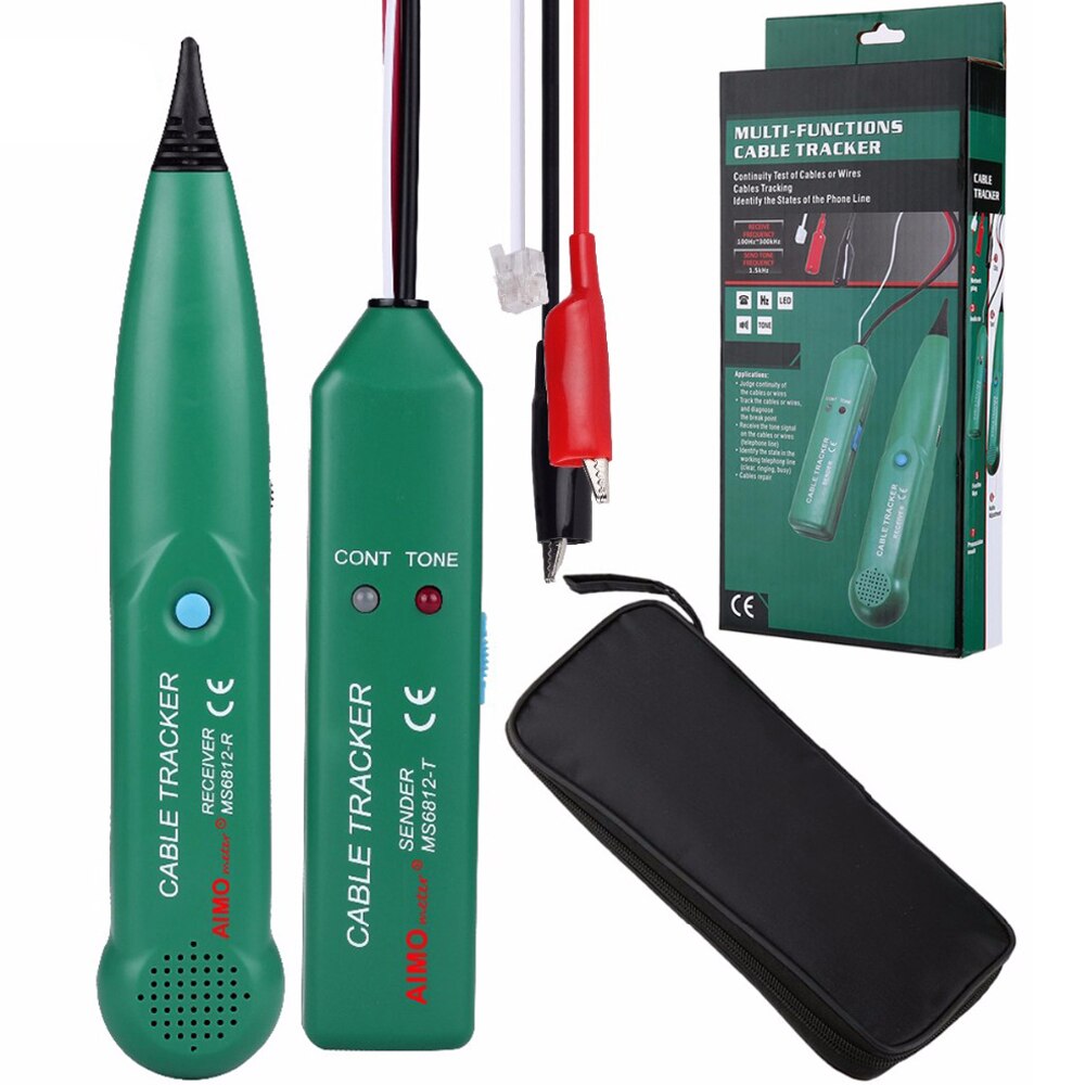 MS6812 Telephone Wire Tracer UTP Tool Kit LAN Network Cable Tester Line Finder With original AIMOmeter