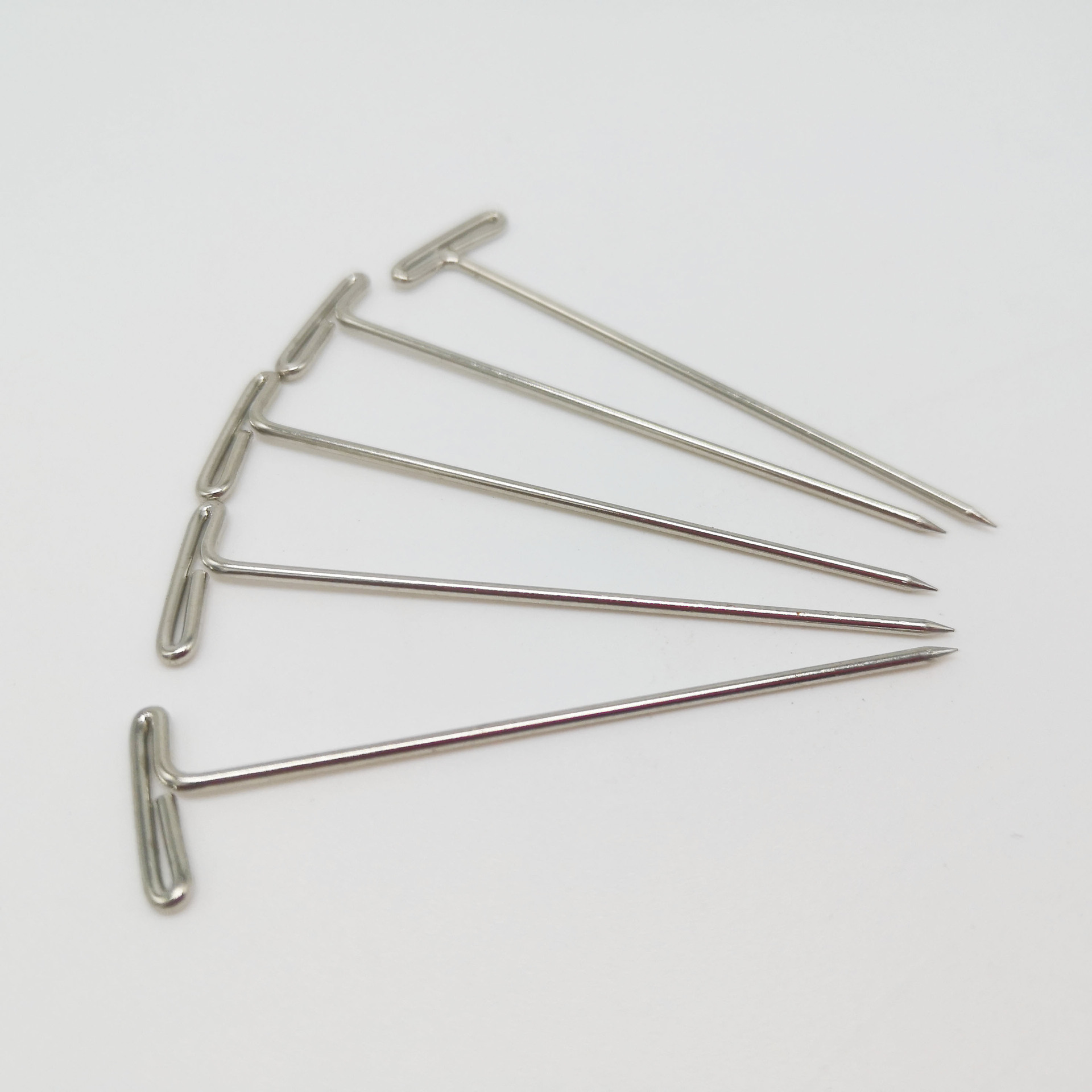 Unids/caja de Clips de Pin en forma de T para peluca, extensión de cabello para fabricación de cabello, Fix On maniquí, cabeza de bloque de lienzo, Utensilios de costura de pelo de 38mm, 100