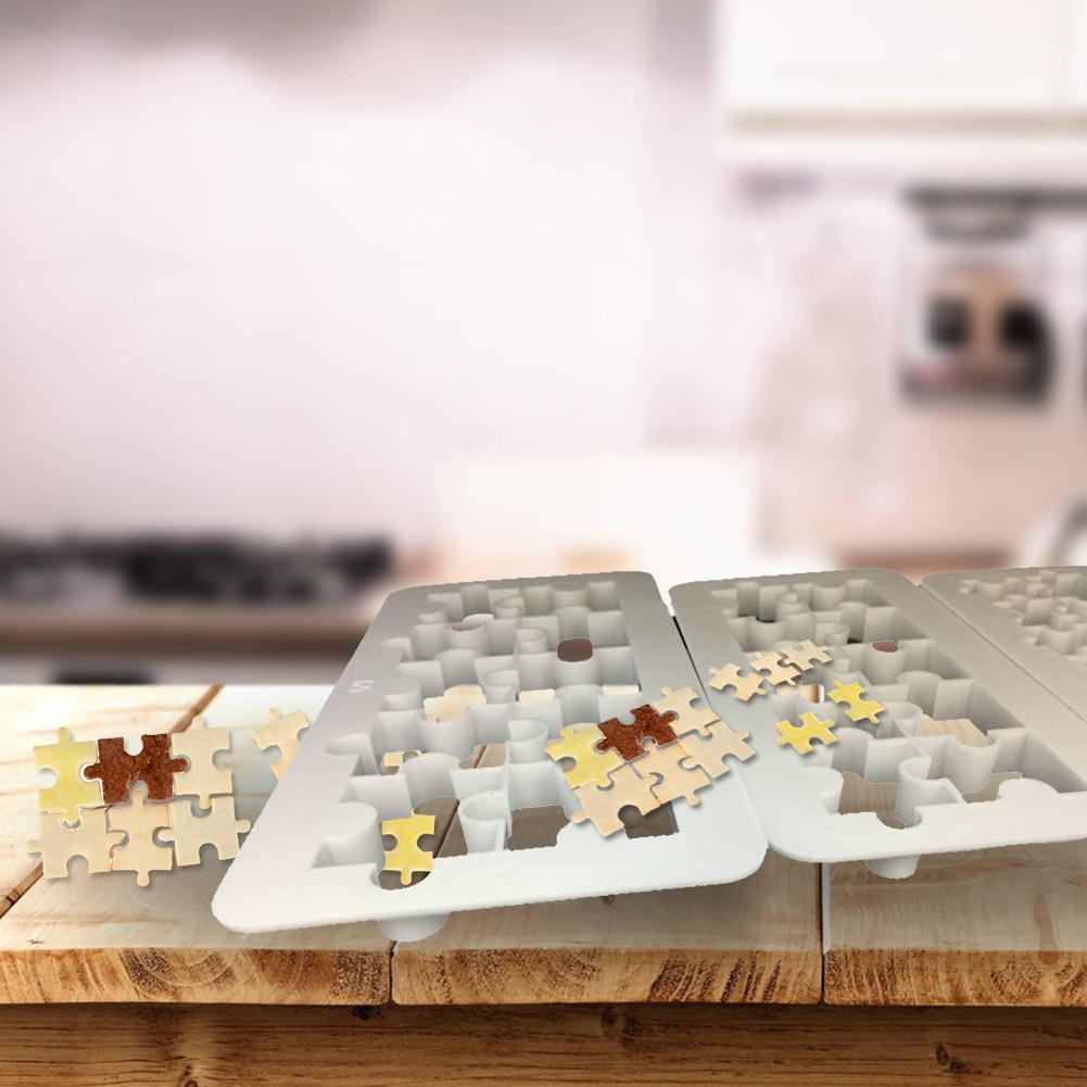 3 stk puslespil form geometrisk form fondant tryk form kiks form tryk kage bagning køkkenværktøj