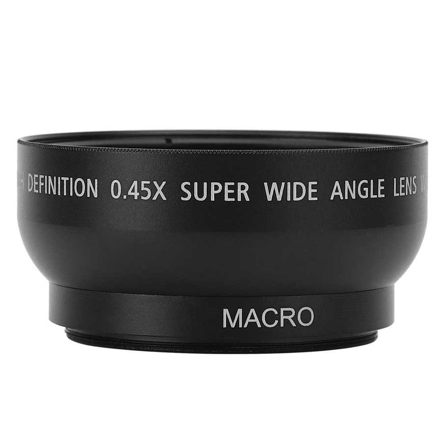 camcorders Advanced 49MM 0.45X Wide Angle Macro Lens Fit for All 49MM Diameter Camera Lenses