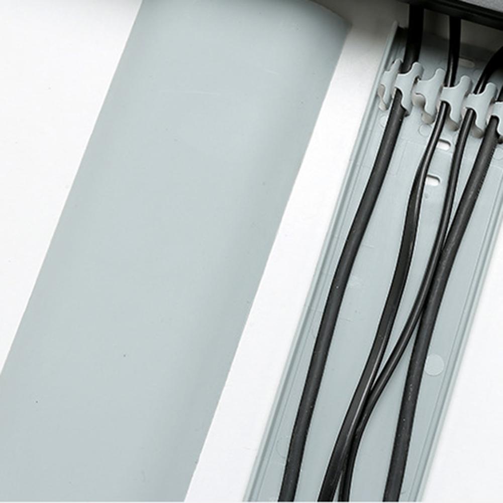 Wall Network Cable Routing Device Tv Cable Cover Trough Invisible Shielding Power Wire Cover Nail Free Wire Storage Organizer