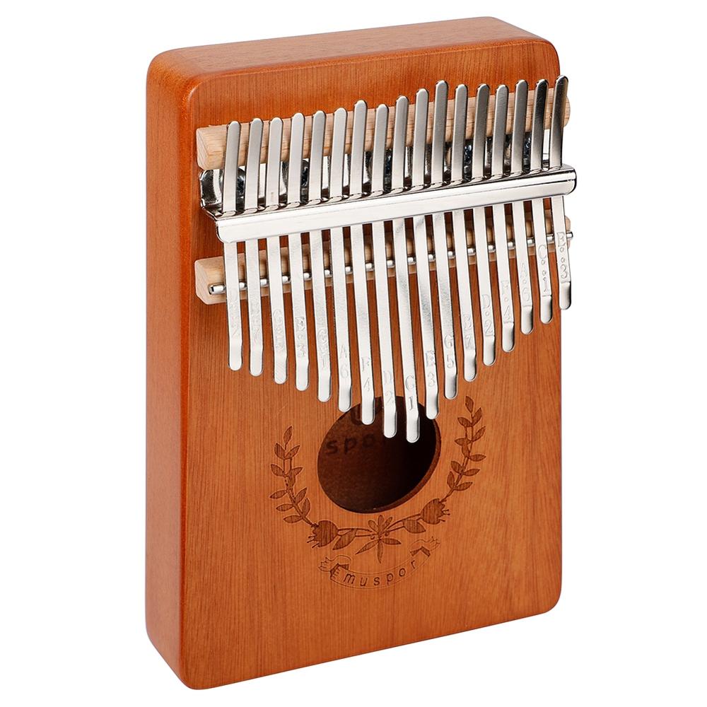 17 Key Thumb Piano Mahogany Musical Instruments