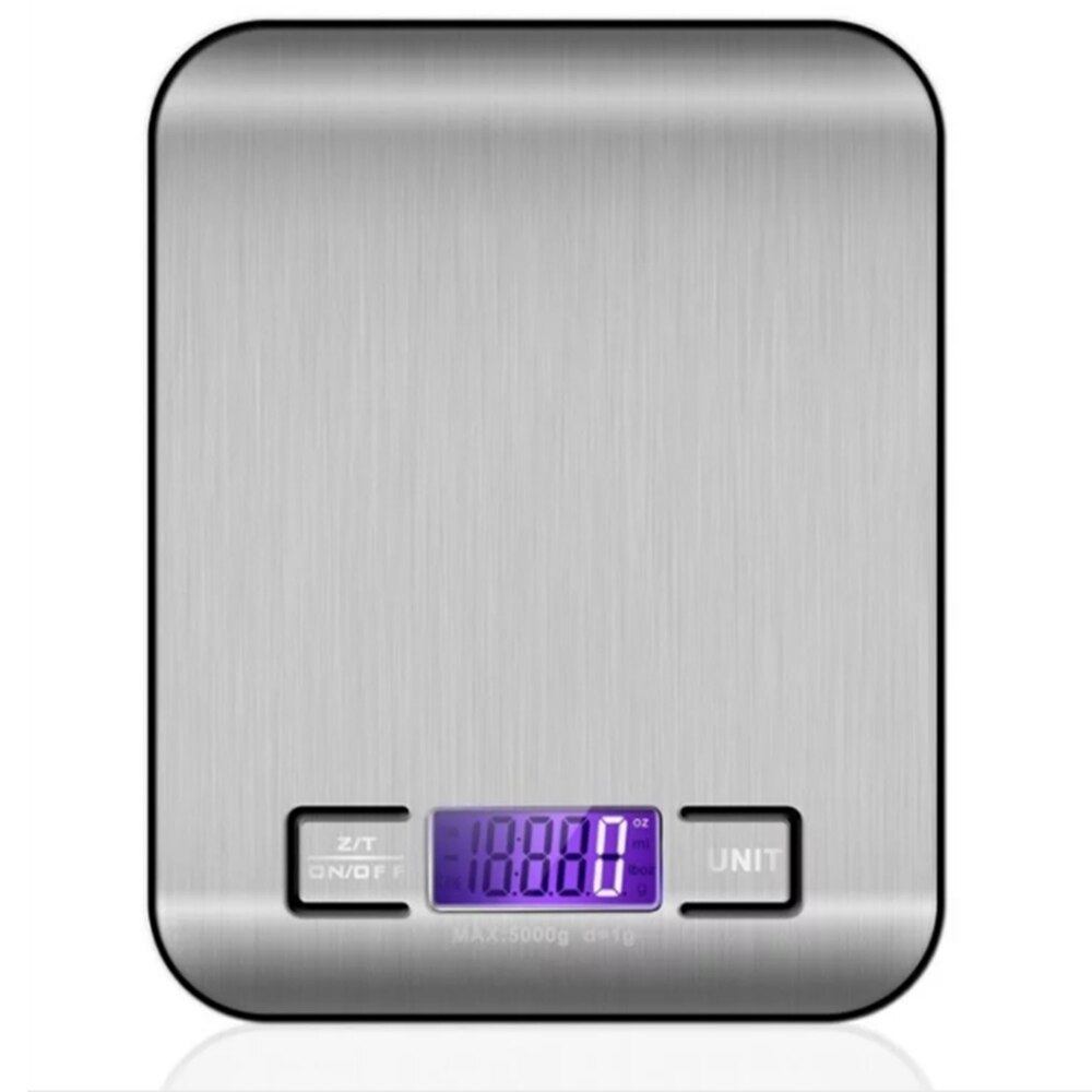 Electronic Kitchen Scale Digital Food Scale Stainless Steel Weighing Scale LCD High Precision Measuring Tools Scale For Cooking: Default Title