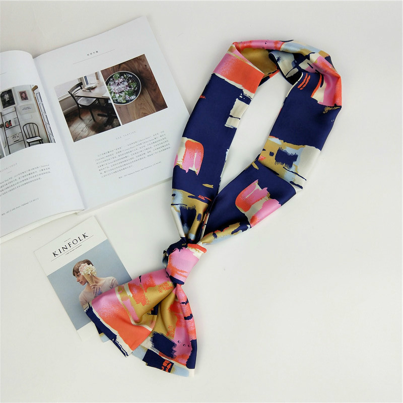 15*145cm Dame Lange Kleine Schal Frühling Herbst Dual Zweck Vielseitige Kleine Schal Professionelle Schal Zubehör Griff Tasche band