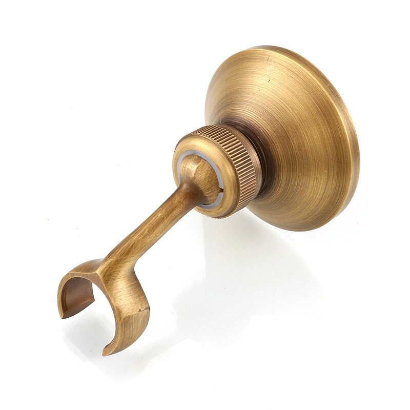 Amibronze Retro Antique Brass Bathroom Hand Held Shower Head Holder Bracket Bathroom Hardware Accessory Wall Mounted Hook