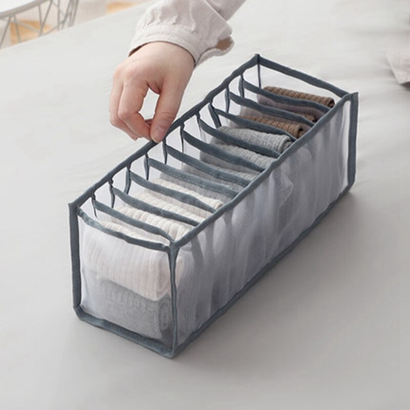 Foldable Underwear Storage Box Household Convenient Compartment Underpants Bra Organizer Drawer Socks Storager Underwear Holder: GY3