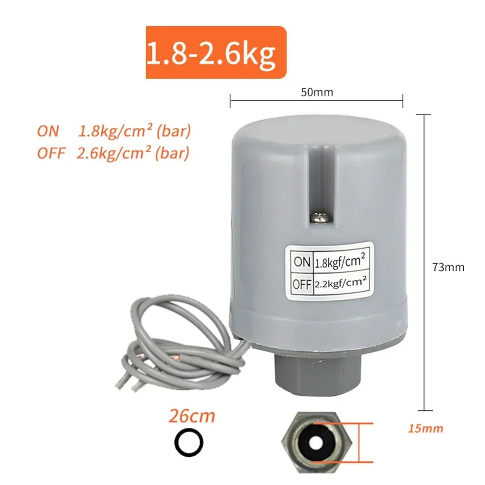 1 Stück Wasserpumpe automatische Drucksc halter steuerung für verschiedene Wasserpumpen automatische Wasserpumpe Drucksc halter Werkzeug teile: Black