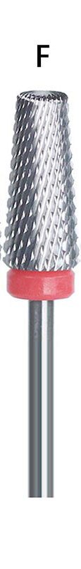 1PC taladro de uñas de carburo de 100% multifunción 5 en 1, edición Slim & Cross, broca de taladro para uñas para máquina pulidora de uñas eléctrica: F
