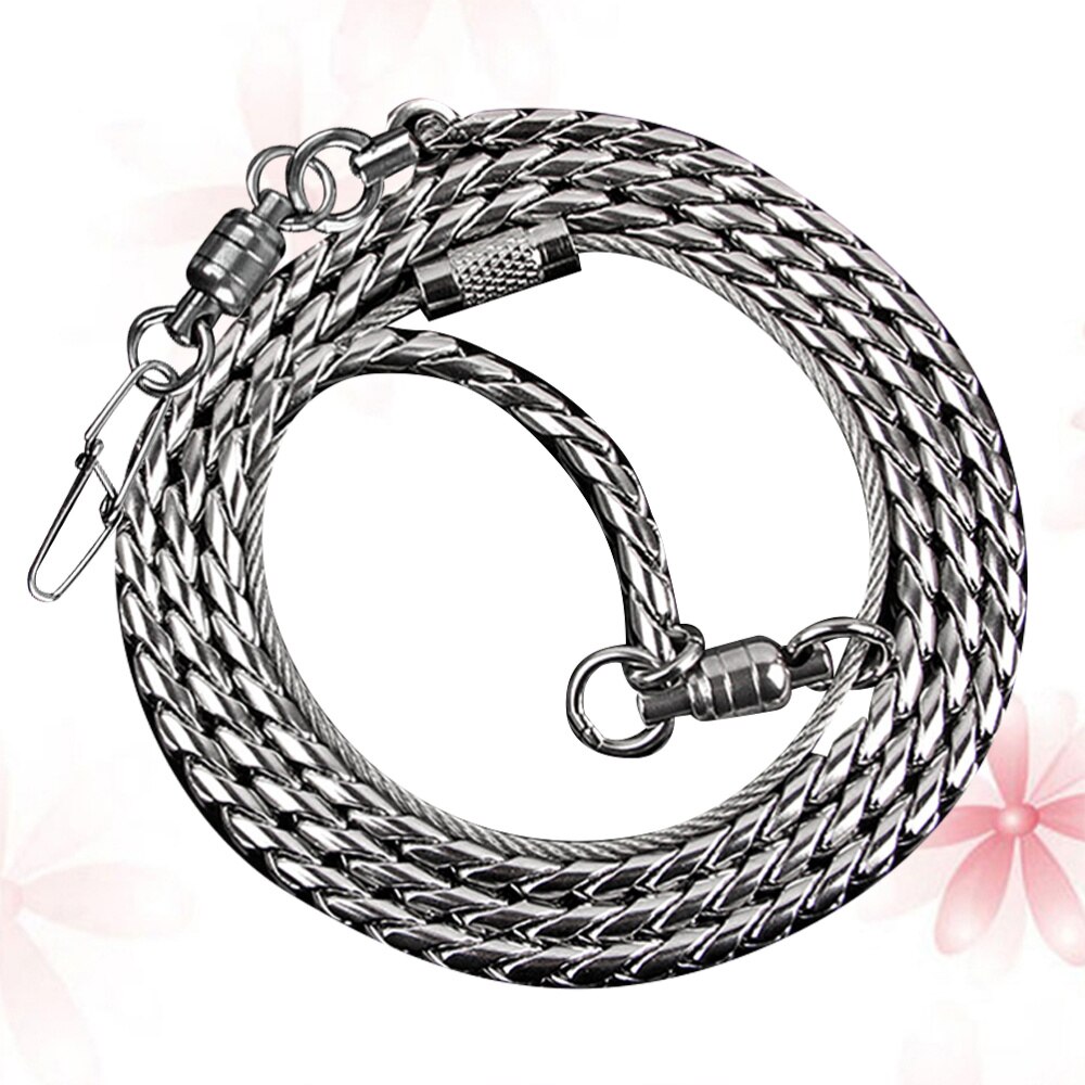 Tobillera de cadena de acero inoxidable, tobillera de Metal, tobillera antideslizante, tobilleras duraderas para pájaros, cacatúa, mascota, loro (tamaño 4 Ch fino: Silver 1
