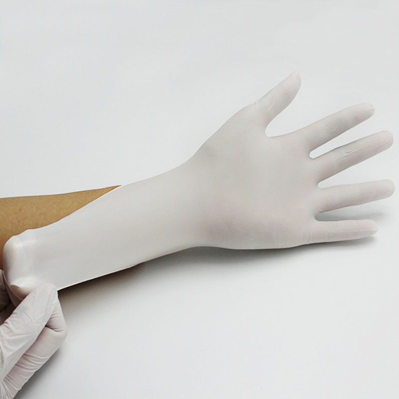 100PCS Disposable Latex Gloves-Powdered Food Grade Anti-static Gloves For BBQ Cleaning Restaurant Cooking Kitchen Accessories