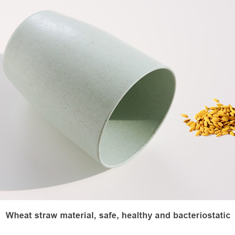 400ml Wheats Straw Water Cup Multifunctional Coffee Plastic Cup Drinking Cups Reusable Brushing Cups BJStore