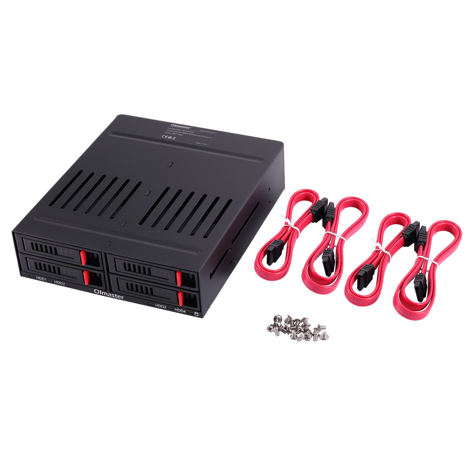 Oimaster He-2006 Rack interno Sata a 4 slot custodia per disco rigido da 2.5 pollici Rack Mobile interno con indicatore Led ventola integrata