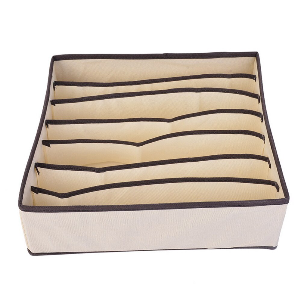 6/7/8/24 Grids Underwear Bra Storage Box Foldable Drawer Organizers Socks Storage Bag Cabinet Socks Storage Boxes
