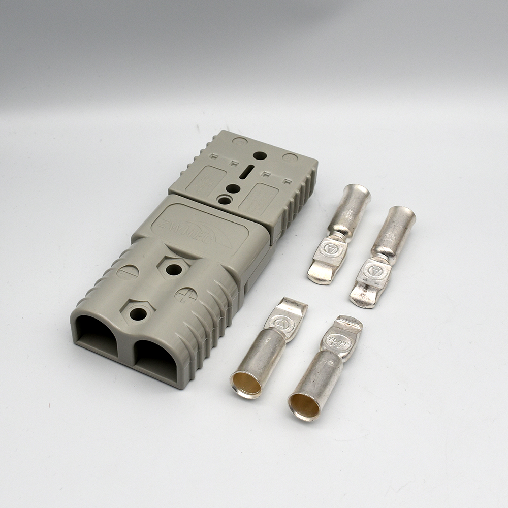 2PCS For Anderson 50A 120A 175A 350A 600V Plug Cable Terminal Battery Power Connector Kit Quick Plug Battery Charging Connector: Orange