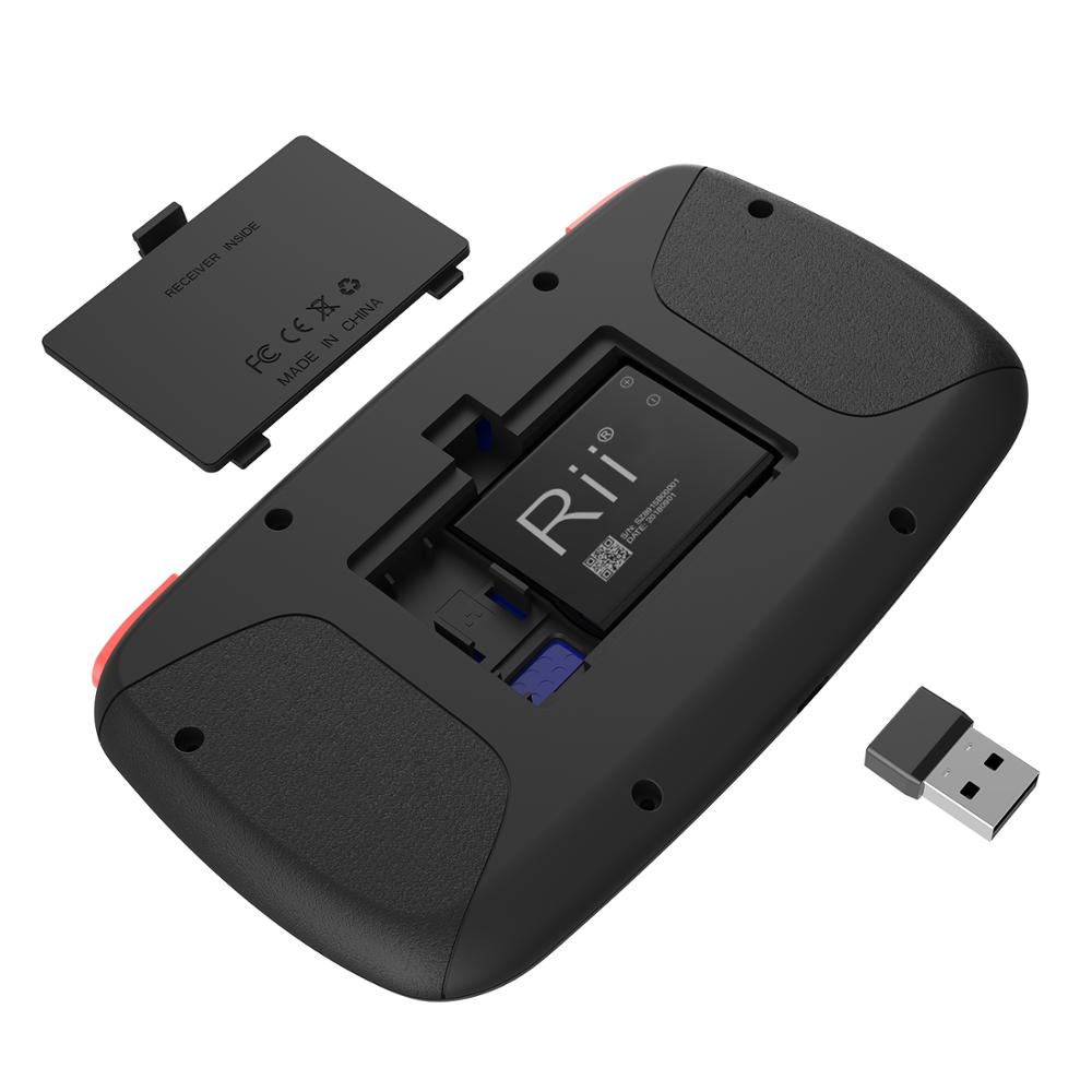 Rii i4 Mini Bluetooth Keyboard 2.4GHz Dual Modes Handheld Fingerboard Backlit Mouse Touchpad Remote Control for Windows Android
