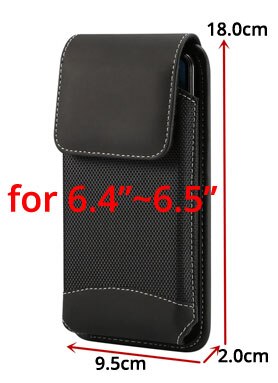 Yiang mærke mænd universal oxford klud talje taske bælte klip hylster fanny pakke holdbar udendørs mobiltelefon pose 4.7 ~ 6.5 tommer: 6.4-6.5 tommer
