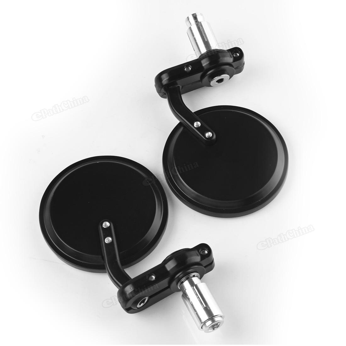 2 pièces/lot 3 "rond barre de poignée fin moto 7/8" miroir 22mm Headlebar rétroviseur latéral adapté pour Honda Kawasaki Suzuki Yama