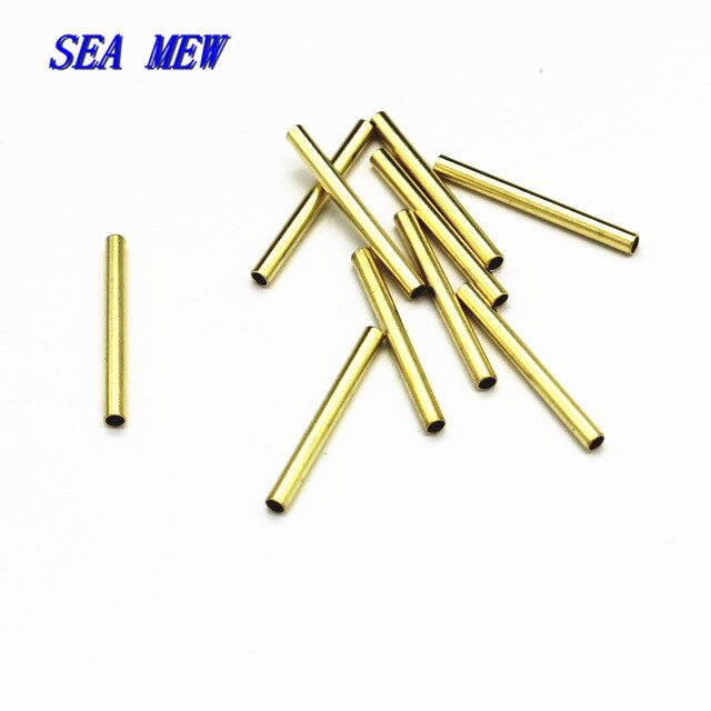 100 Stuks Metalen Ruwe Messing Cilinder Buis Kralen Connectors Diy Bevindingen Voor Sieraden Maken 2.5*15Mm 2*30Mm 3*40Mm 2*20Mm