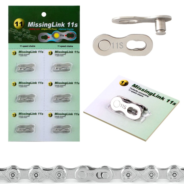 6 Paar Bike Chain Quick Link Mountain Cyclingl Fietsketting Ontbrekende Quick Connector Aansluiten Master Voor 8 9 10 11 12 Speed: Bruin