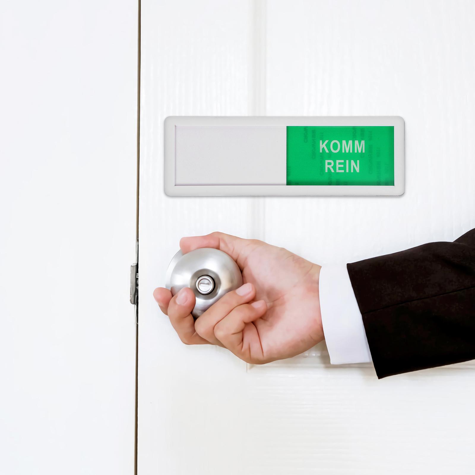 2 Pcs Sliding Privacy Door Sign Office Vacant Indicator Toilet Bathroom Signs Sliders Occupied The Disturb for