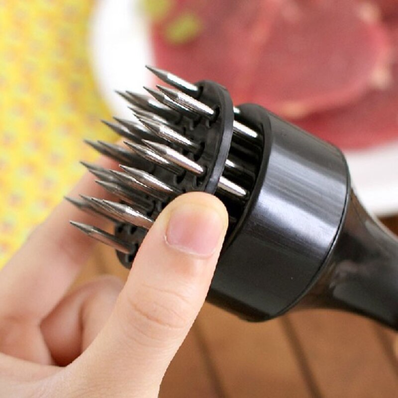 Picadora de carne Manual, aguja para carne, , ablandador de carne con tirador Manual de acero inoxidable para cocina, picadora de alimentos