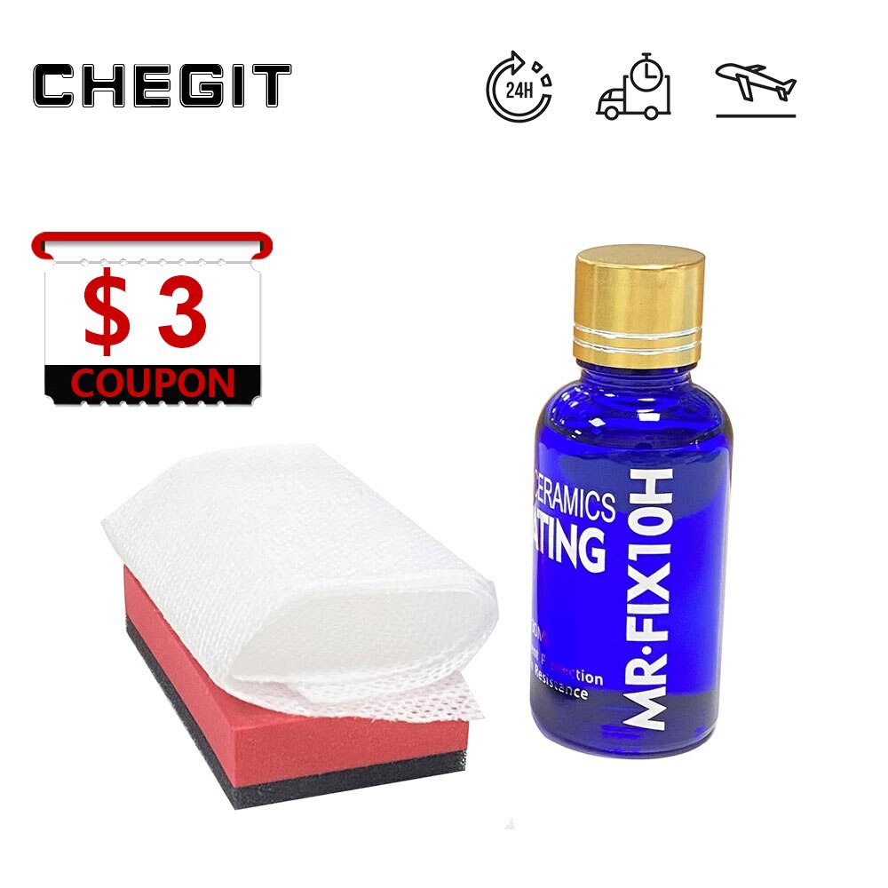 Pintura hidrofóbica líquida para el cuidado de la pintura, recubrimiento de vidrio cerámico automotriz anticorrosión, y antioxidación antiarañazos, 30ml, 10H