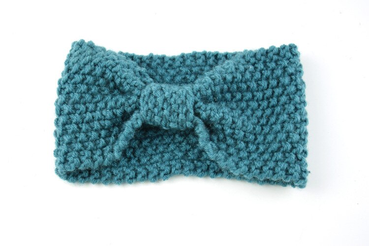 automne hiver plus oreille tricoté bandeau pour femmes filles solide laine chapeaux Turban bandeau tête enveloppement pour dame: 8