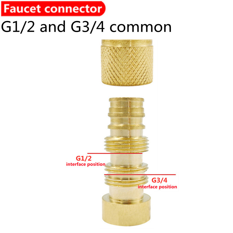 Rubinetto da giardino singolo in ottone antico rubinetto da giardino esterno montaggio a parete lavabo rubinetto lavatrice rubinetti Mocio raccordo per irrigazione: 20 e 25MM adattatore