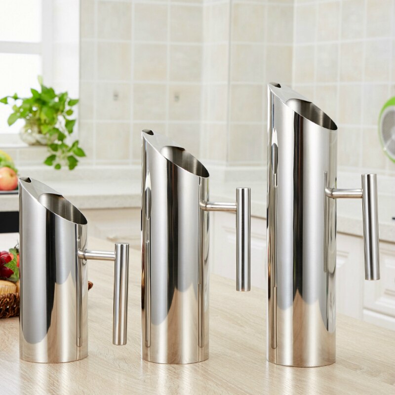 Fine Stainless Steel Dispensador De Agua Home Soda Water Dispenser Pot Kettle Beer JAR Bar Juice Pitchers Wine Divider Container