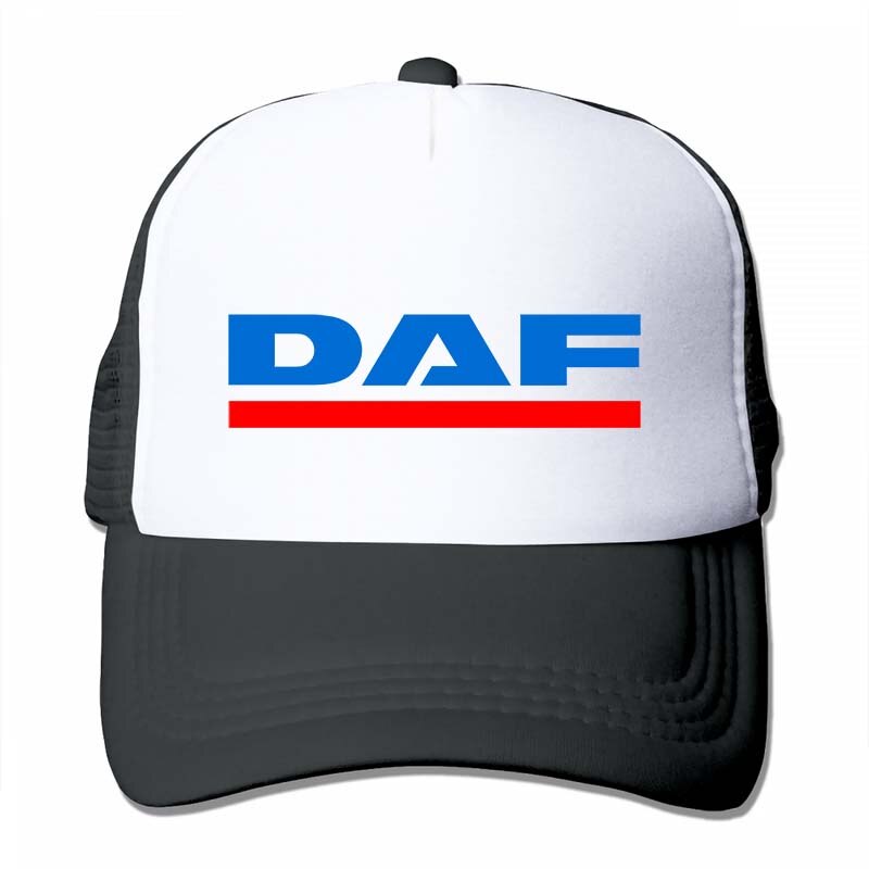 daf vector logo Baseball cap men women Trucker Hats adjustable cap: 4-Black