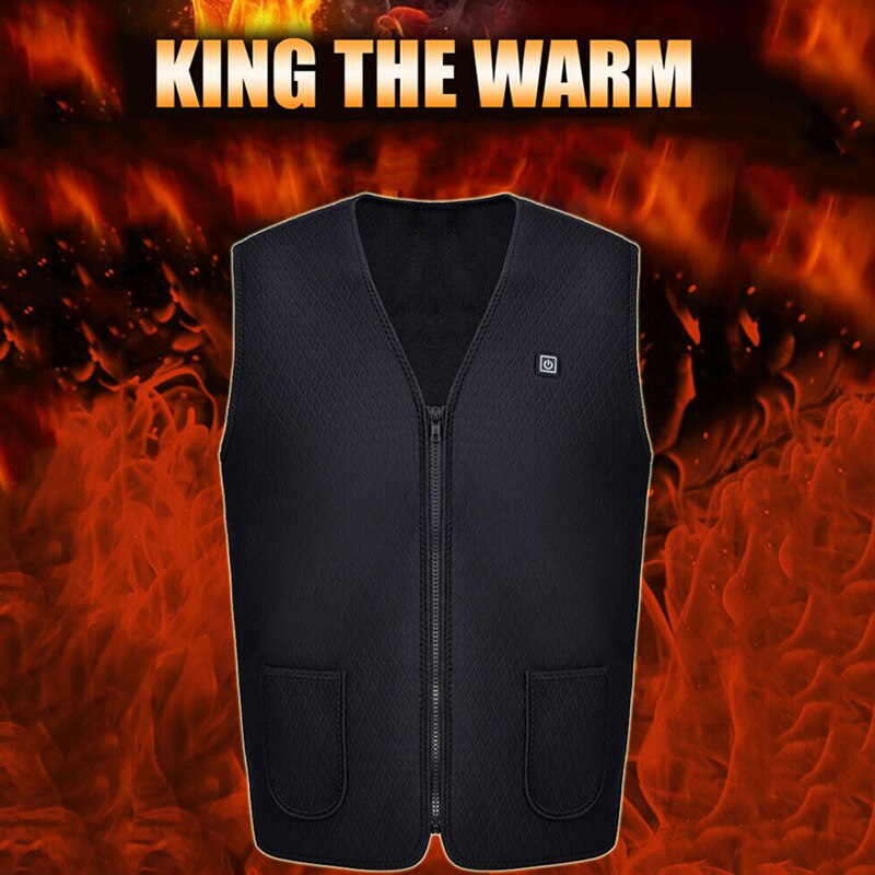 Electric Heated Battery Jacket Vest Outdoor Motorbike Winter Skiing Heat Coat Skiing J2Y