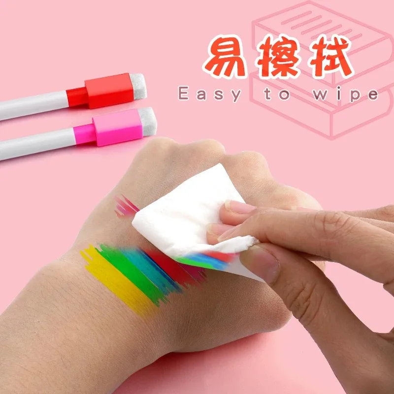 10/12 Pcs Erasable Whiteboard Pens Set - Magnetic, Easy to Wipe, Scratch-Free Markers with Color Random - Office Supplies