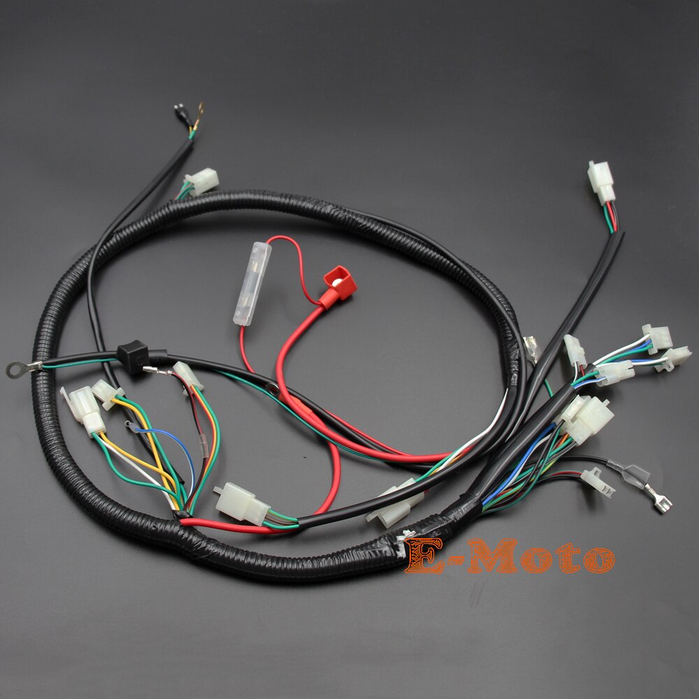 Engine Wiring Harness Wire Loom For GY6 50cc 125cc 150cc Quad Bike ATV Buggy Scooter Moped 6-pin Round edge CDI
