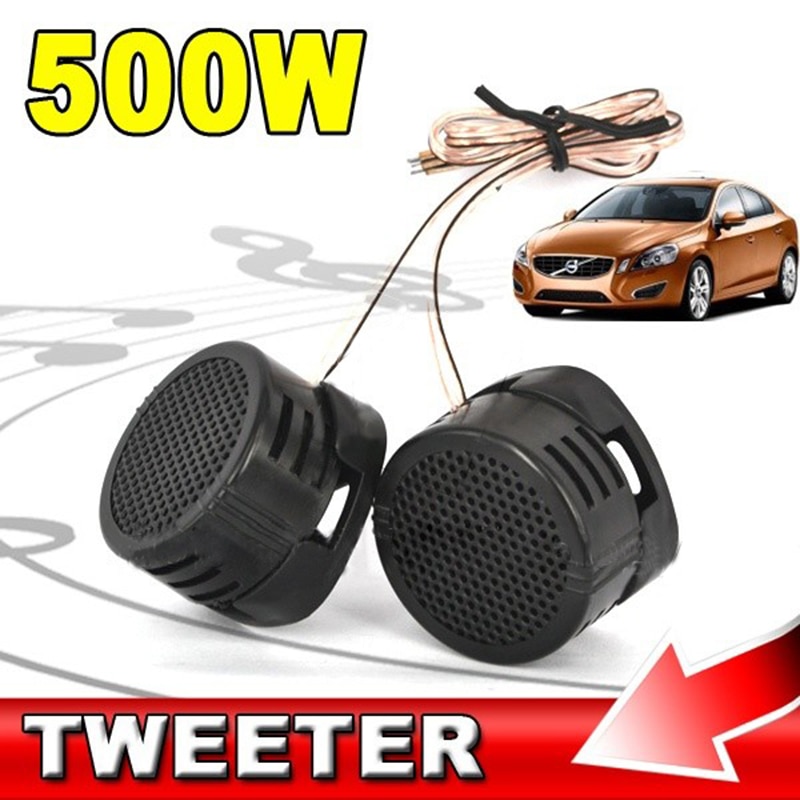 1 Paar 500W Auto Tweeter Speaker Dome Luidspreker Ingebouwde Crossover Speaker Voor Motocycle Auto Hoge Efficiëntie