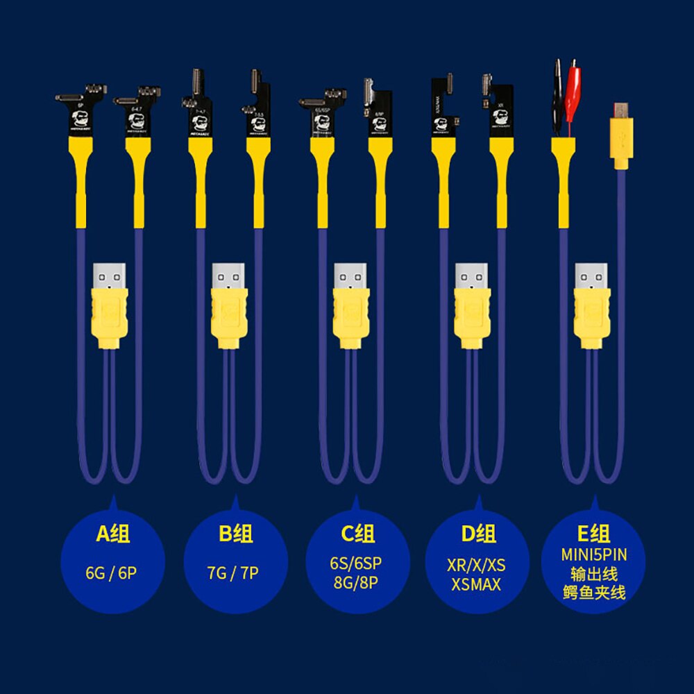 Mekaniker iboot box telefon reparation strømledning 5v-28v 6- port usb 4 digital led batteri strøm apple android telefon strøm test linje