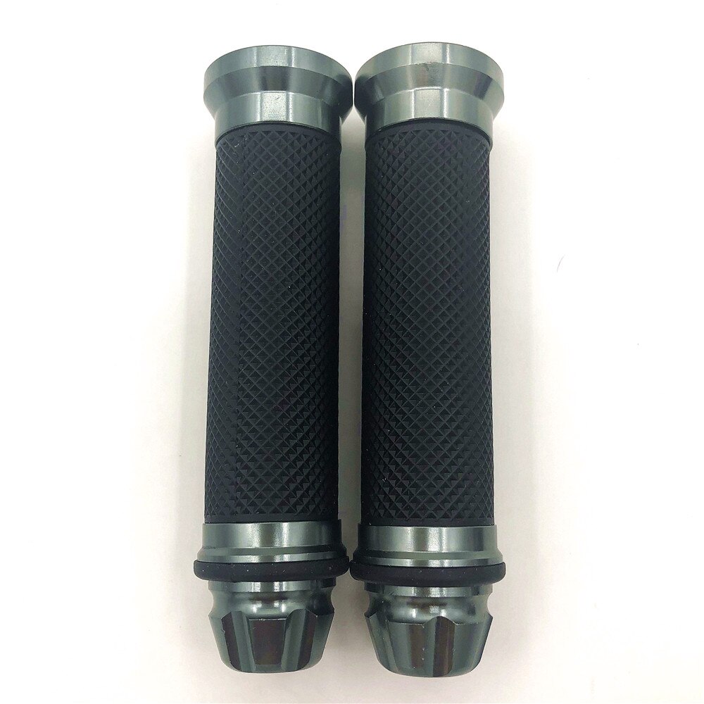 Motorcycle grips hand rubber pedal biker scooter handlebar modified throttle turn Grip Settle Handle Grips: Grey