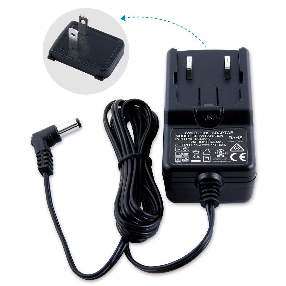 Feelworld Power Adapter 12V 1.5A - AC to DC Switching Power Supply for Feelworld Monitors FW279 F5 S55 F6PLUS