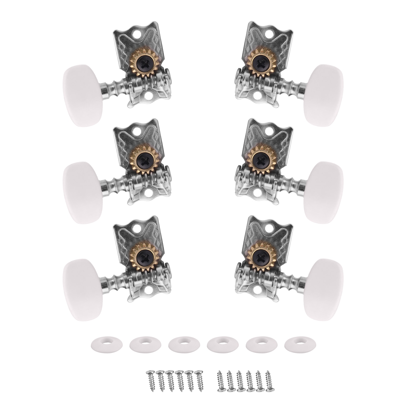 1Set 3L 3R Classical Guitar String Stemsleutels Tuners Machine Heads Open Gear Guitarra Gitaar Onderdelen & Accessoires