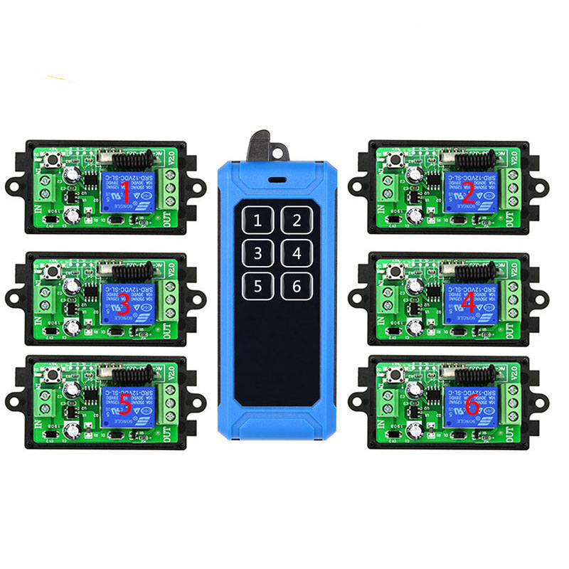 1000M Long Range AC12V 24V 1CH RF Industrial Wireless Remote Control Relay Switch Light / Lamp/ Window / Garage Doors Shutters: black / 24 V