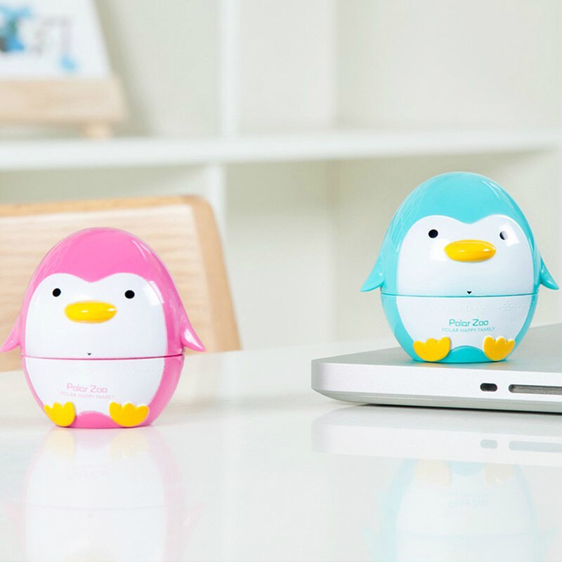 Penguin Kitchen Handle Rotage Dial Timers Reminders Mechanical Countdown Timer Cooking Busy Reminder Watch Under One Hour