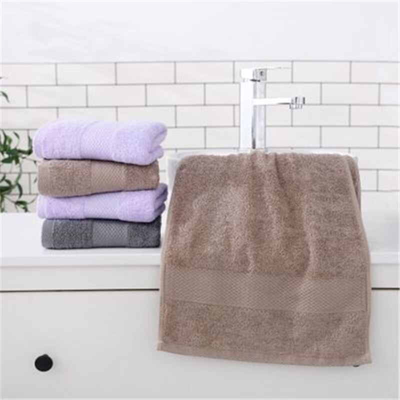 2 kpl 100%  puuvillapyyhe kylpyhuone 35*75cm vaaleanpunainen harmaa khaki purppura pehmeä kylpyhuone aikuisille suihku erittäin imukykyinen kasvopyyhe