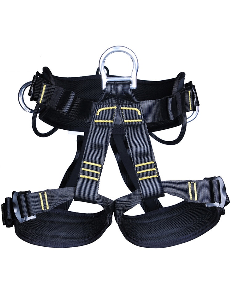 XINDA-cinturón de seguridad para senderismo al aire libre, escalada en roca, medio cuerpo, cinturón de apoyo, arnés de altura, equipo deportivo aéreo