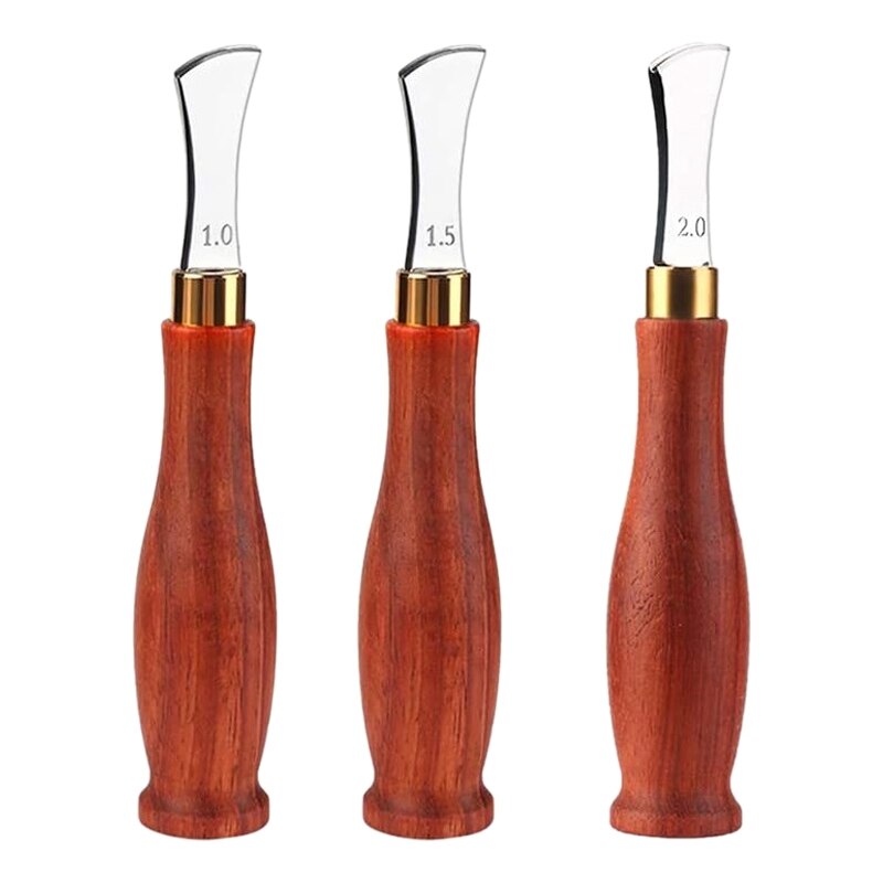 Leather Creasing Machine Edge Creasing Stainless Steel Tool Leather Embossing Work Tool Leather Tool 1.0 / 1.5 / 2.0 mm
