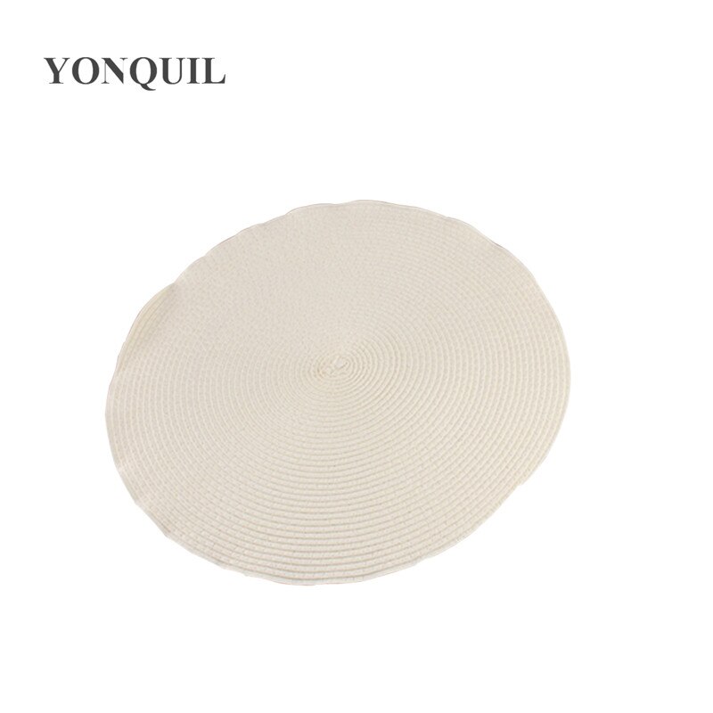 Base fascinator redonda feminina de 15cm, chapéu para casamento e noiva, acessório para cabelo faça você mesmo: Bege