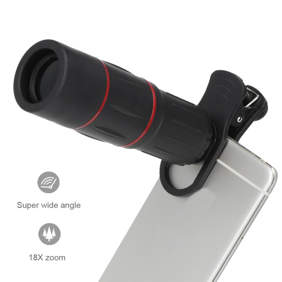18X Optische Zoom Tele Telescoop HD Mobiele Telefoon Camera Lens Voor Outdoor Fotografie Gereedschap Accessoires