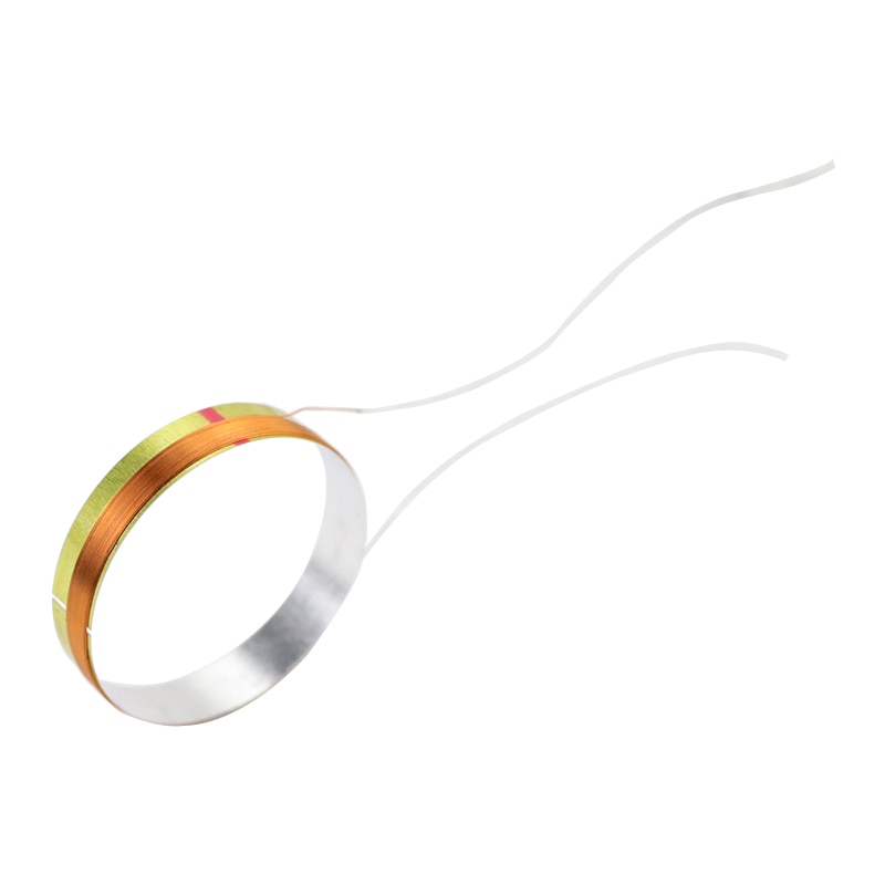 SHEVCHENKO 25.5mm Tweeter Voice Coil 8OHM White Aluminum Co-directional Silver Wire Treble Coil Speaker Accessories 2PCS