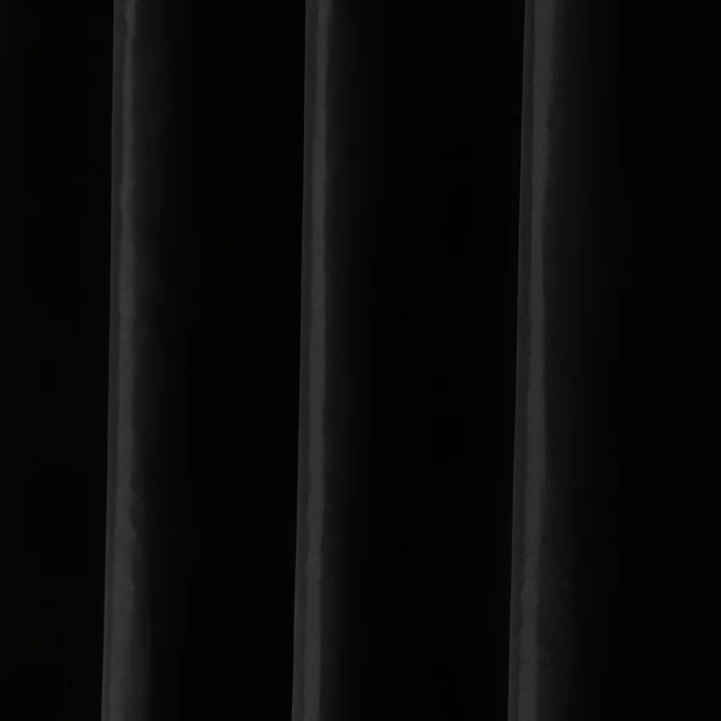 Modern Black Shower Curtains Waterproof Fabric Solid Color Bath Curtains For Bathroom Bathtub Large Wide Bathing Cover With Hook